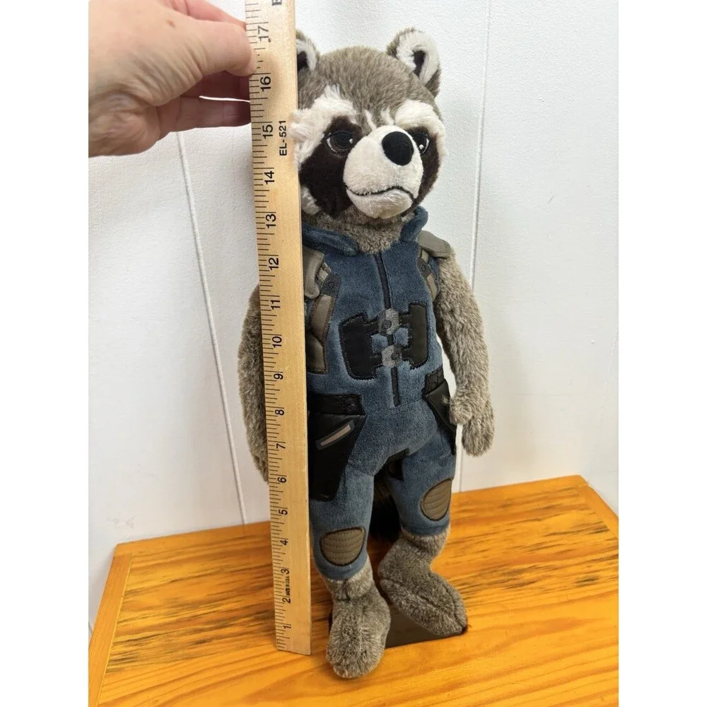 Disney Store Marvel Rocket Raccoon Guardians‎ of the Galaxy Plush Toy 18”